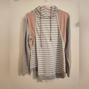 Maurices sweater womens size Small pullover Pink Striped